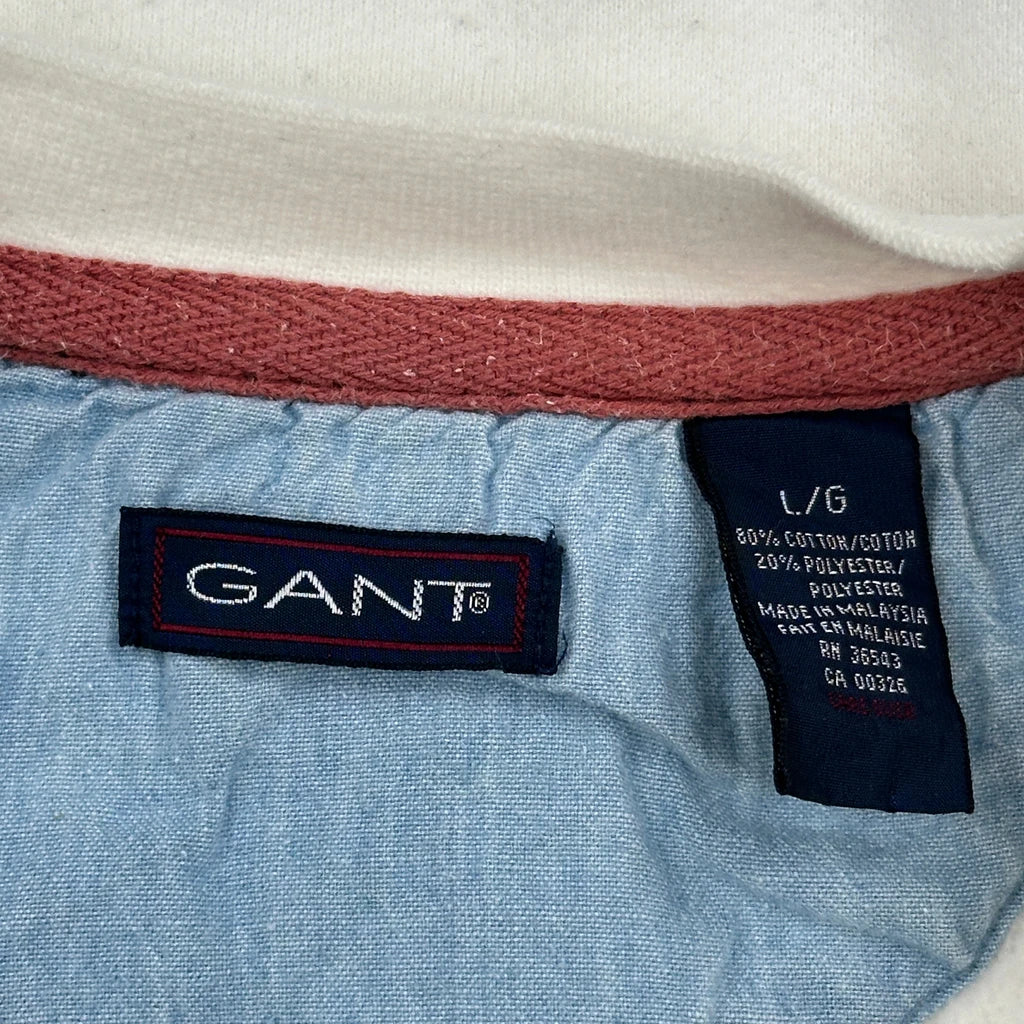 Gant Sweatshirt - Large White Cotton Blend - Image 3
