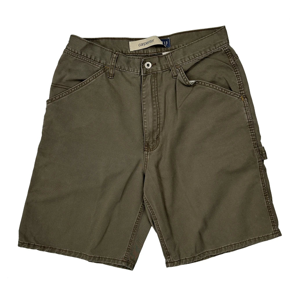 Gap Carpenter Shorts - 30W 9L Khaki Cotton - Image 2