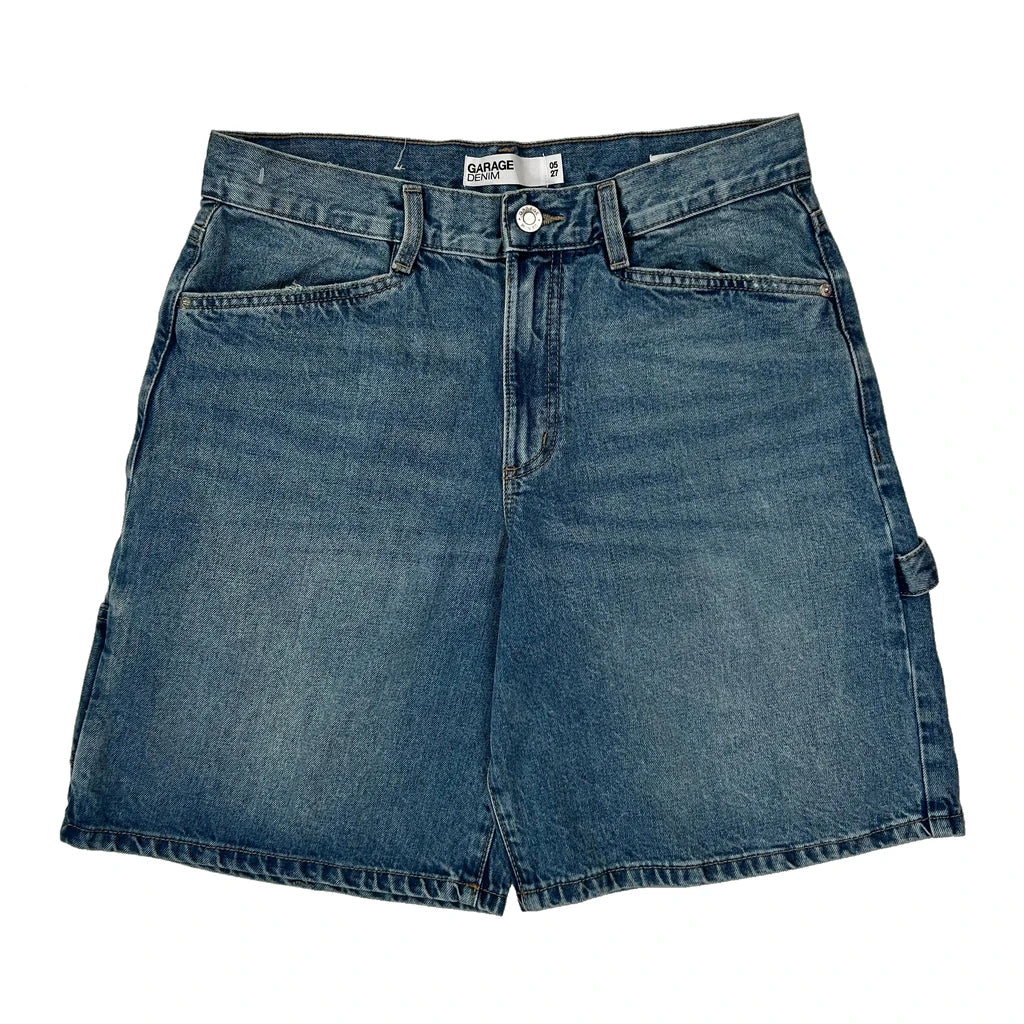 Garage Denim Shorts - 30W UK 12 Blue Denim - Image 2