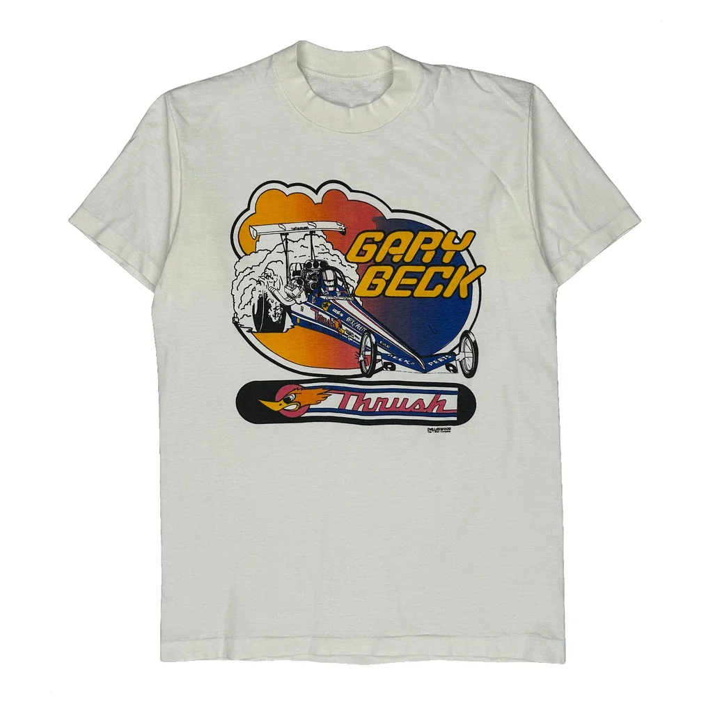 Gary Beck Unbranded Graphic T-Shirt - Small White Cotton