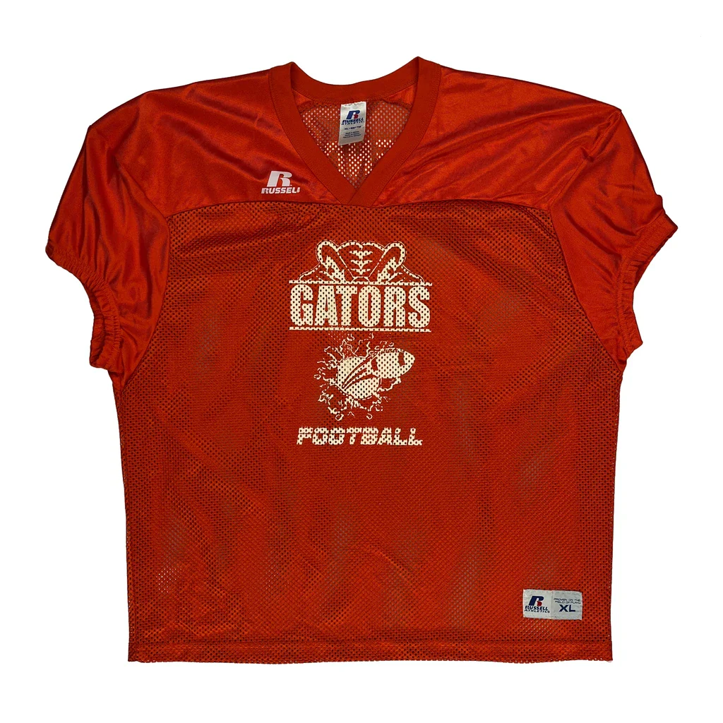 Gators Russell Athletic Football Jersey - XL Orange Polyester