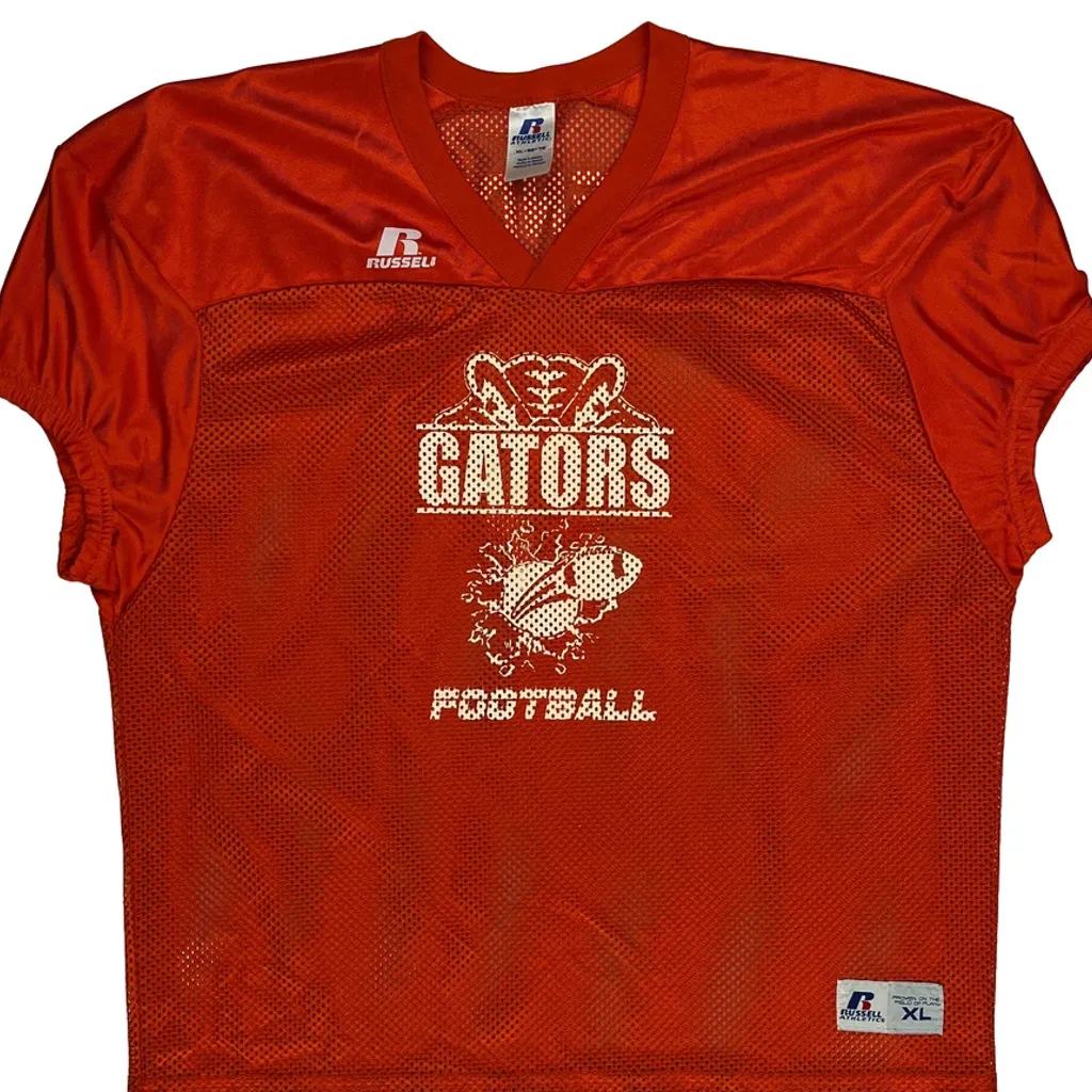 Gators Russell Athletic Football Jersey - XL Orange Polyester - Image 4