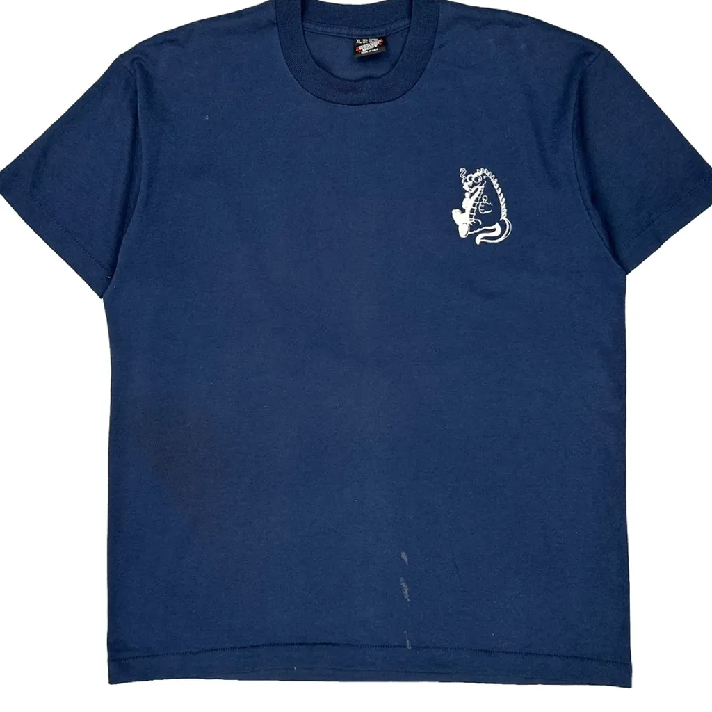 Gems 1991 Screen Stars Graphic T-Shirt - XL Blue Cotton Blend - Image 5