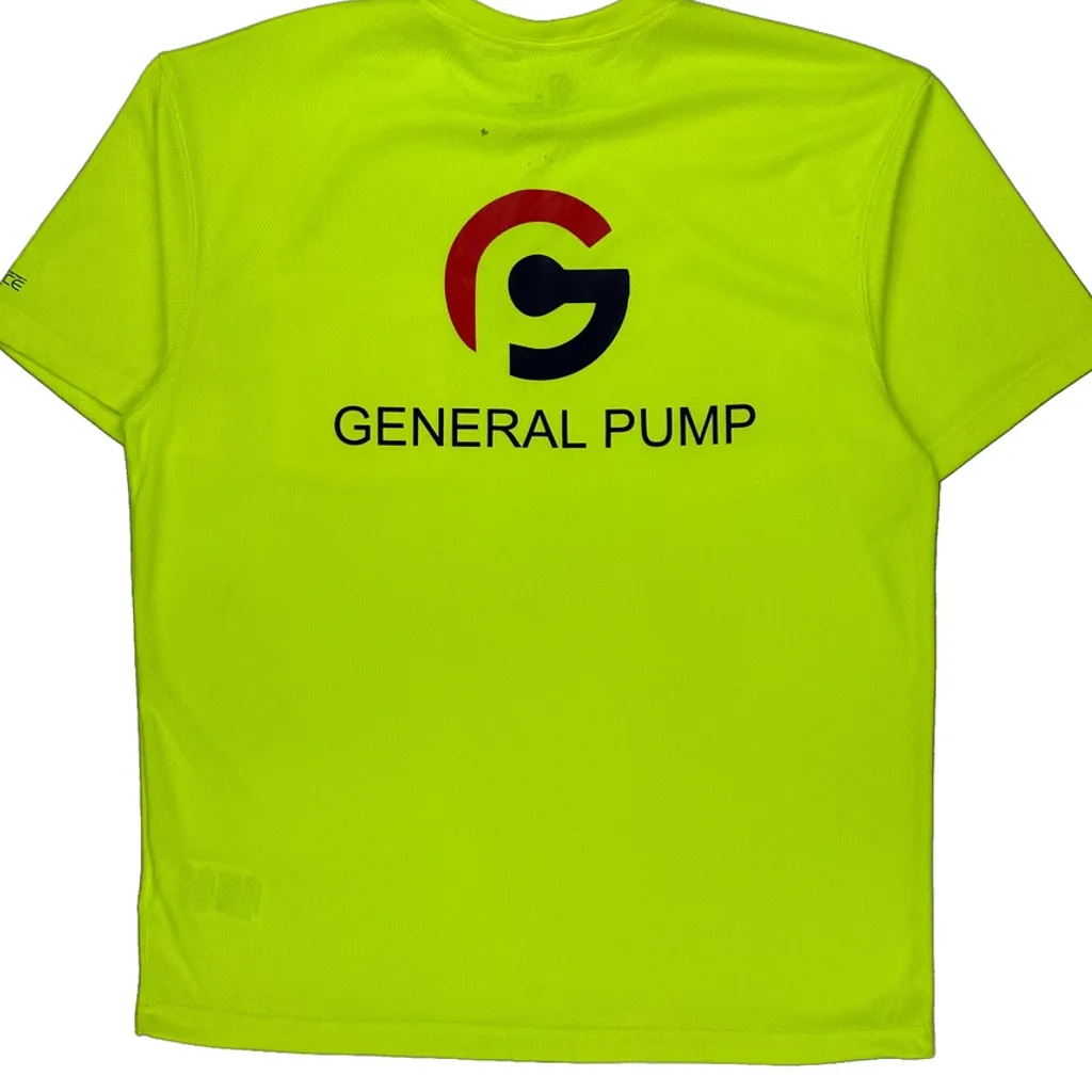 General Pump Carhartt T-Shirt - Medium Yellow Polyester - Image 6