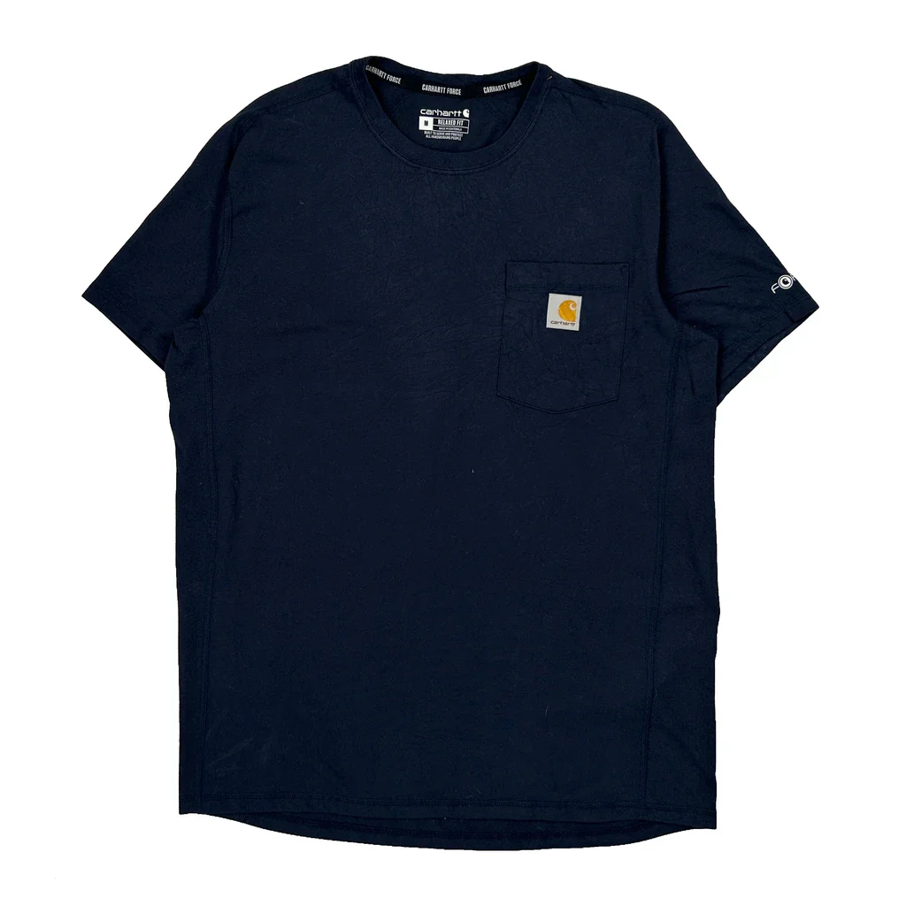 General Pump Logo On Back Carhartt T-Shirt - Medium Navy Cotton