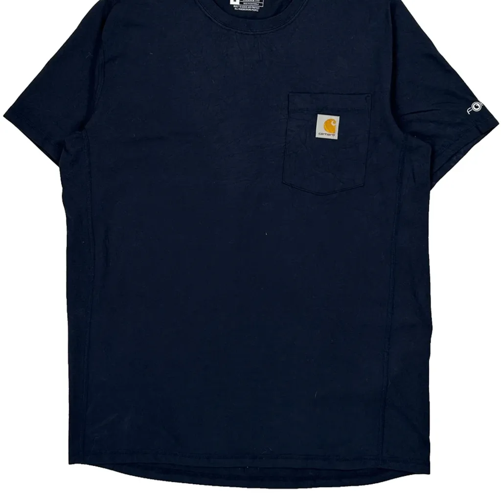 General Pump Logo On Back Carhartt T-Shirt - Medium Navy Cotton - Image 5