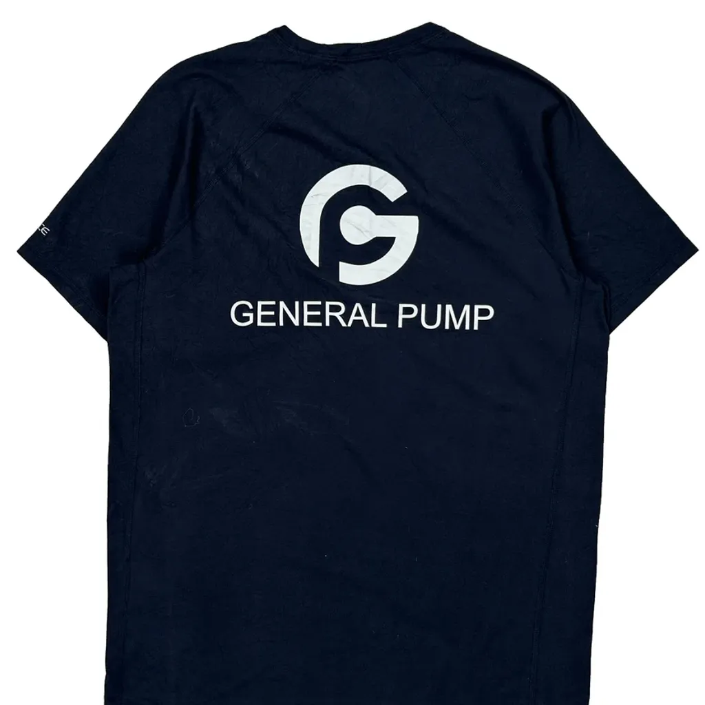 General Pump Logo On Back Carhartt T-Shirt - Medium Navy Cotton - Image 7