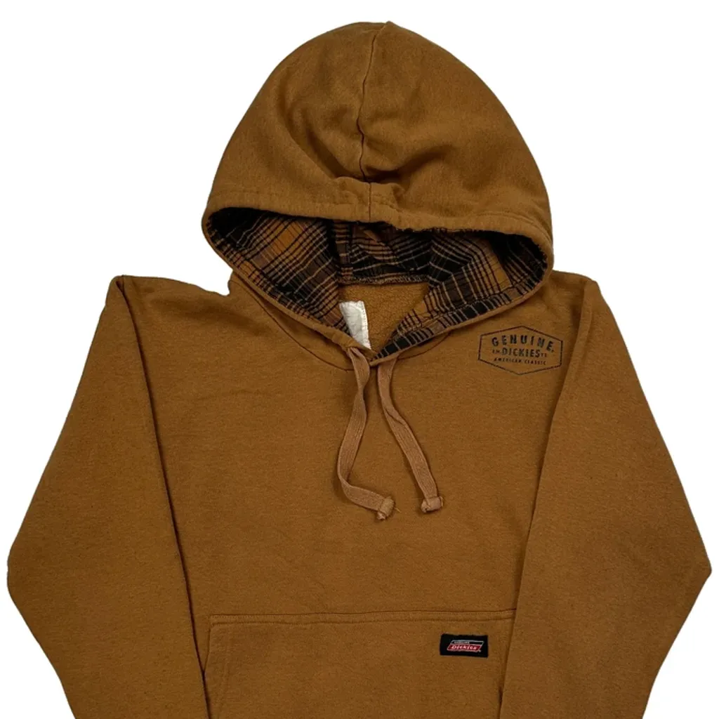 Genuine Dickies Hoodie - Small Brown Cotton Blend - Image 5
