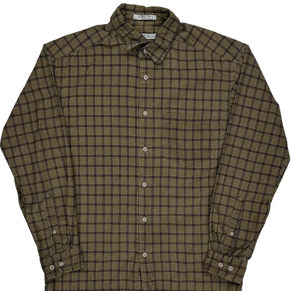 Geoffrey Beene Checked Shirt - Medium Brown Cotton - Image 4