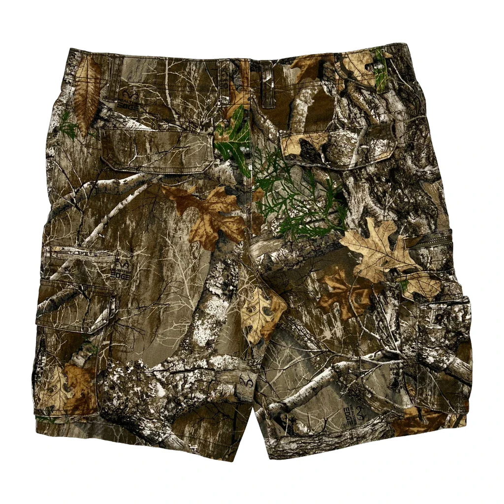 George Camo Cargo Shorts - 36W 10L Camo Cotton
