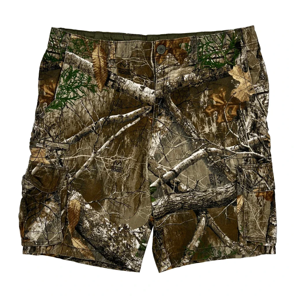 George Camo Cargo Shorts - 36W 10L Camo Cotton - Image 2