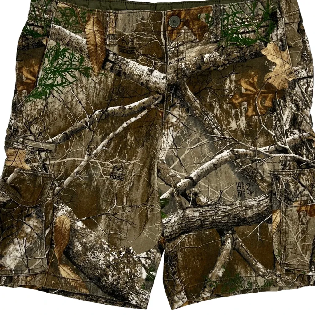George Camo Cargo Shorts - 36W 10L Camo Cotton - Image 9