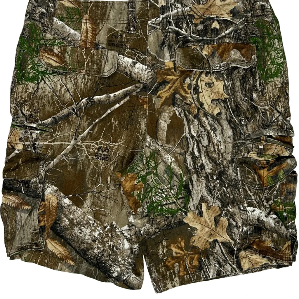 George Camo Cargo Shorts - 38W 10L Green Cotton - Image 5