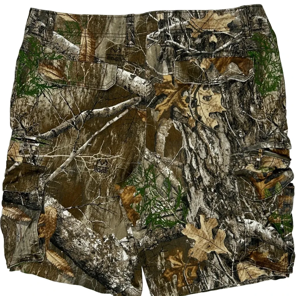 George Camo Cargo Shorts - 38W 10L Green Cotton - Image 6