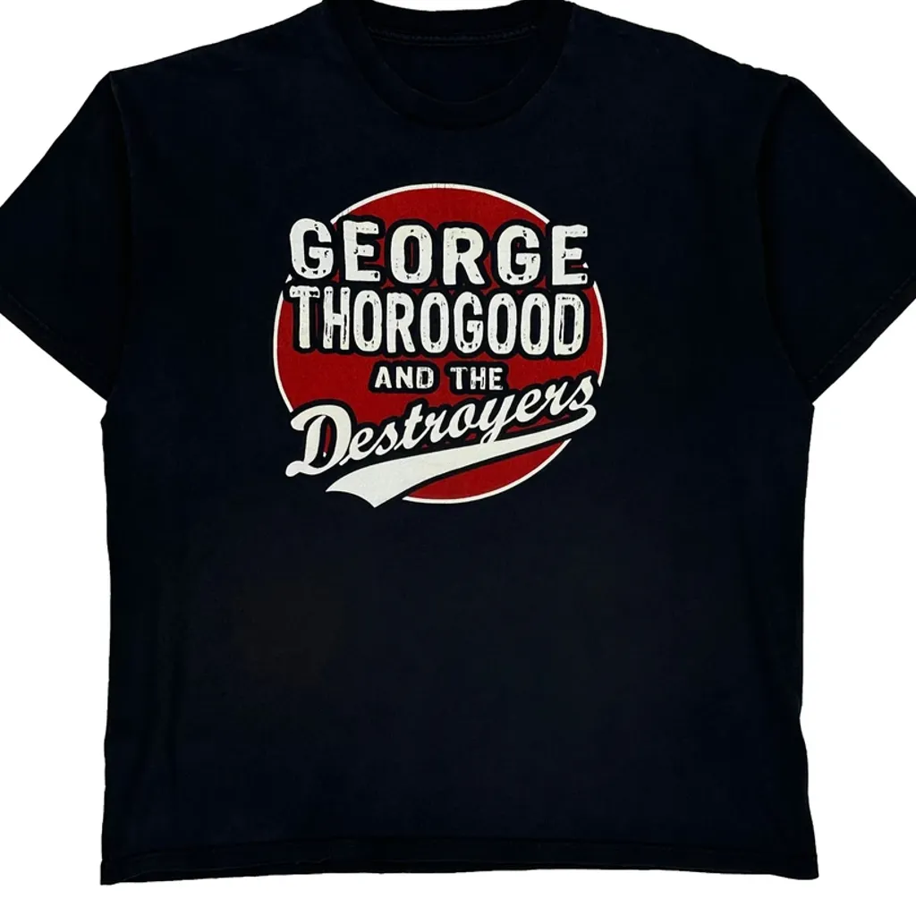 George Thorogood And The Destroyers Unbranded Band T-Shirt - Large Black Cotton - Image 4