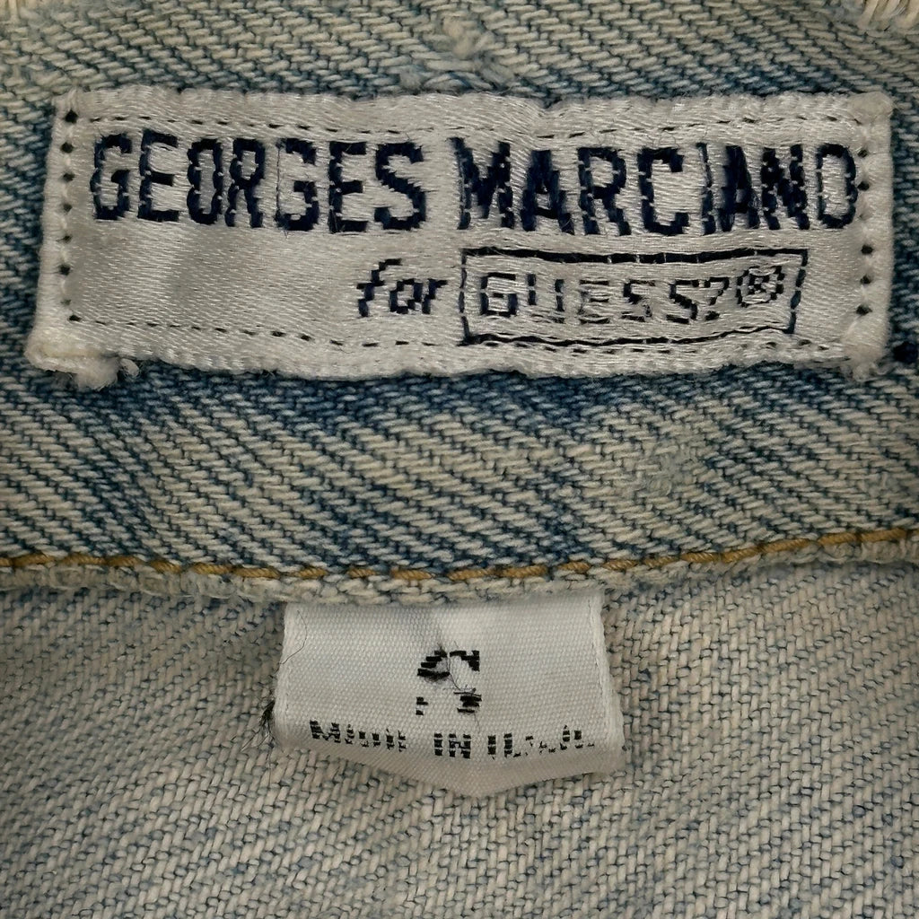 Georges Marciano Guess Graphic Denim Jacket - Small Light Wash Denim - Image 3