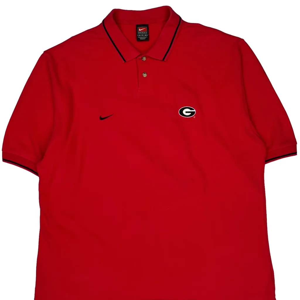 Georgia Bulldogs Nike Polo Shirt - XL Red Cotton - Image 4