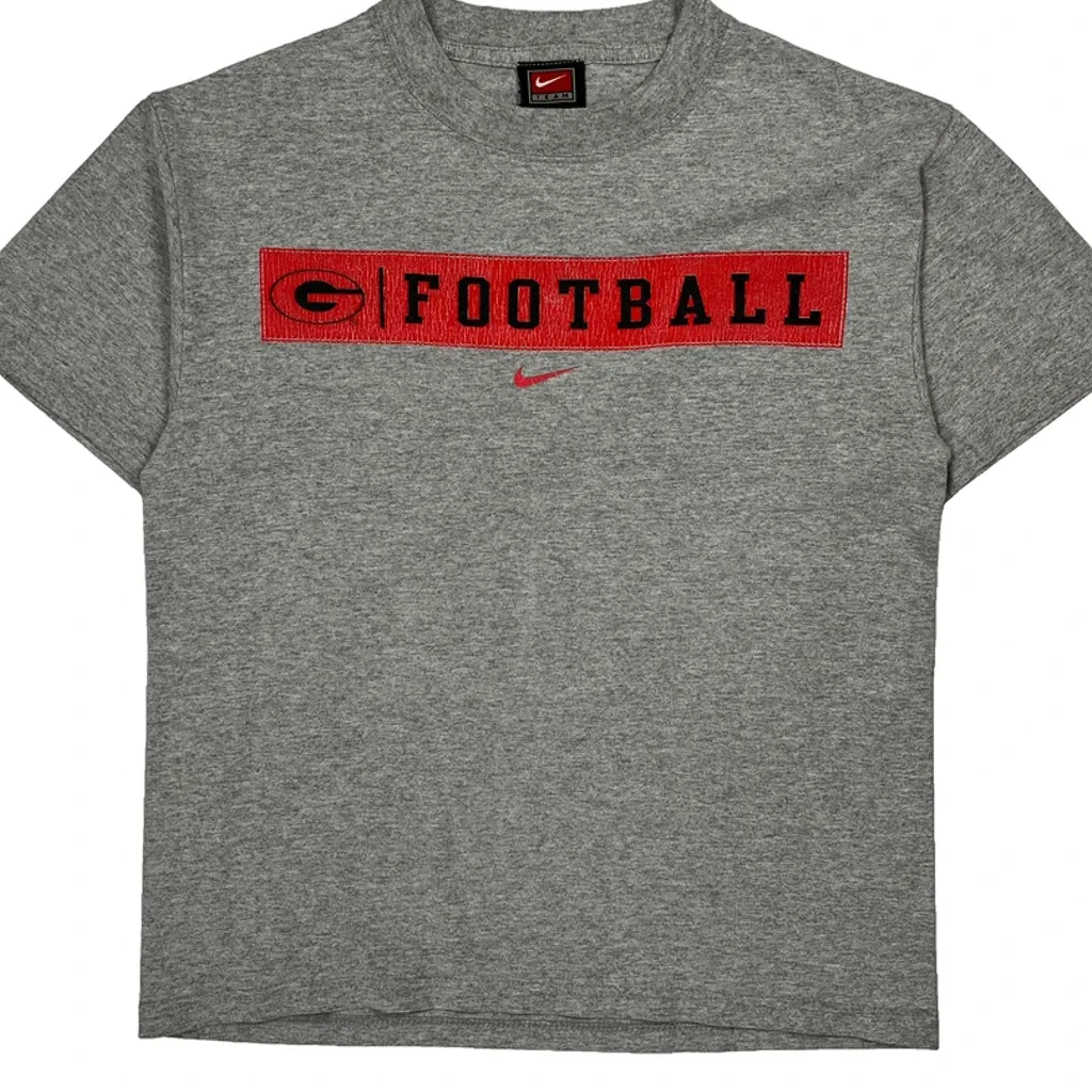 Georgia Bulldogs Nike Georgia Bulldogs T-Shirt - Large Grey Cotton - Image 4