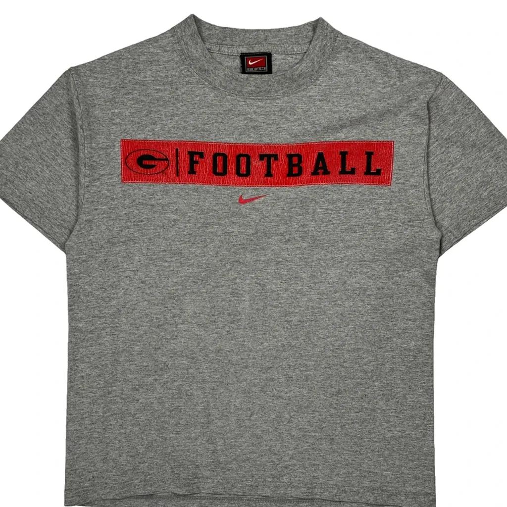 Georgia Bulldogs Nike Georgia Bulldogs T-Shirt - Large Grey Cotton - Image 5