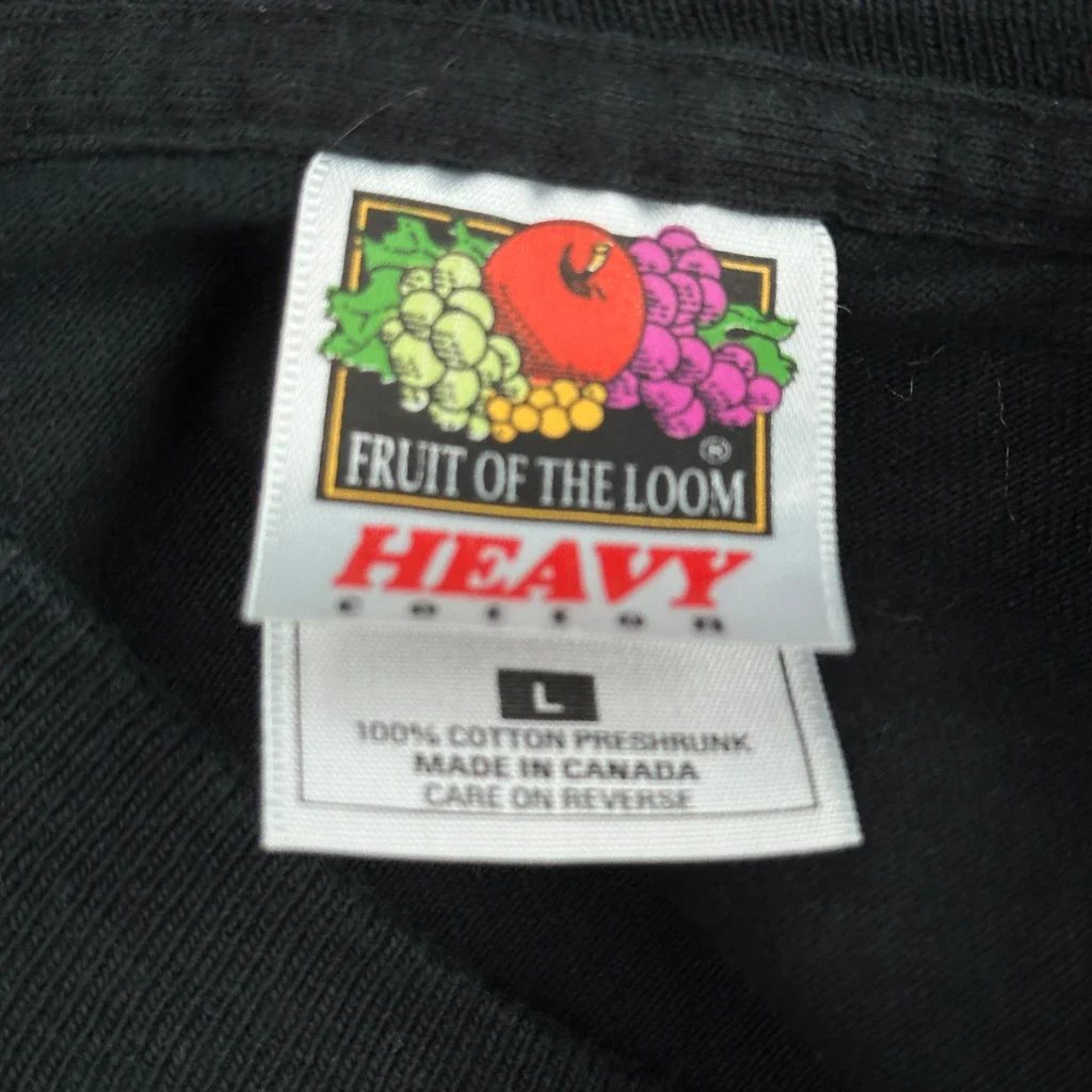 Georgian Bay Volleyball Club Fruit Of The Loom Single Stitch T-Shirt - Large Black Cotton - Image 3