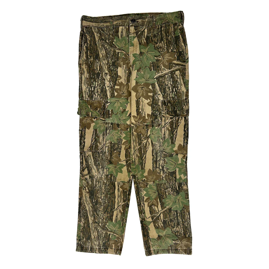 Gf Camo Cargo Trousers - 36W 32L Green Cotton - Image 2