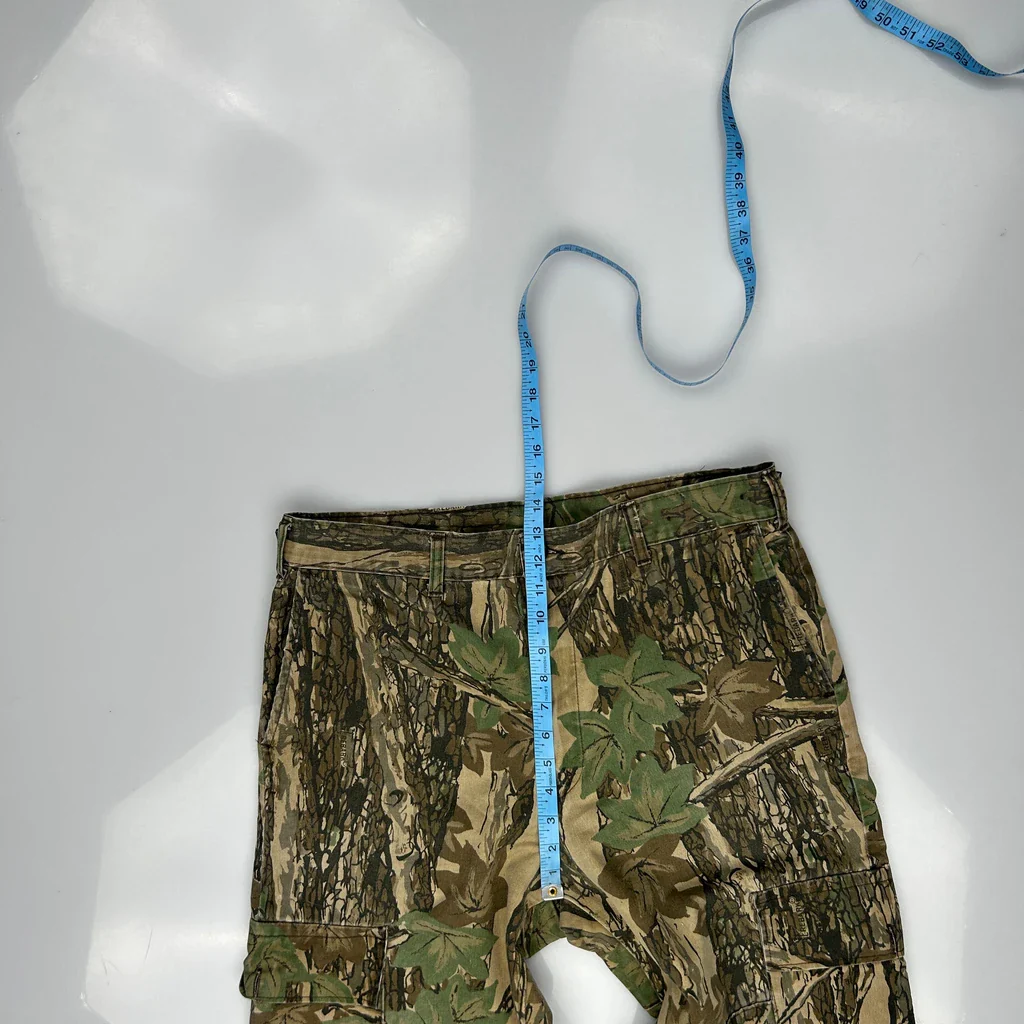 Gf Camo Cargo Trousers - 36W 32L Green Cotton - Image 4