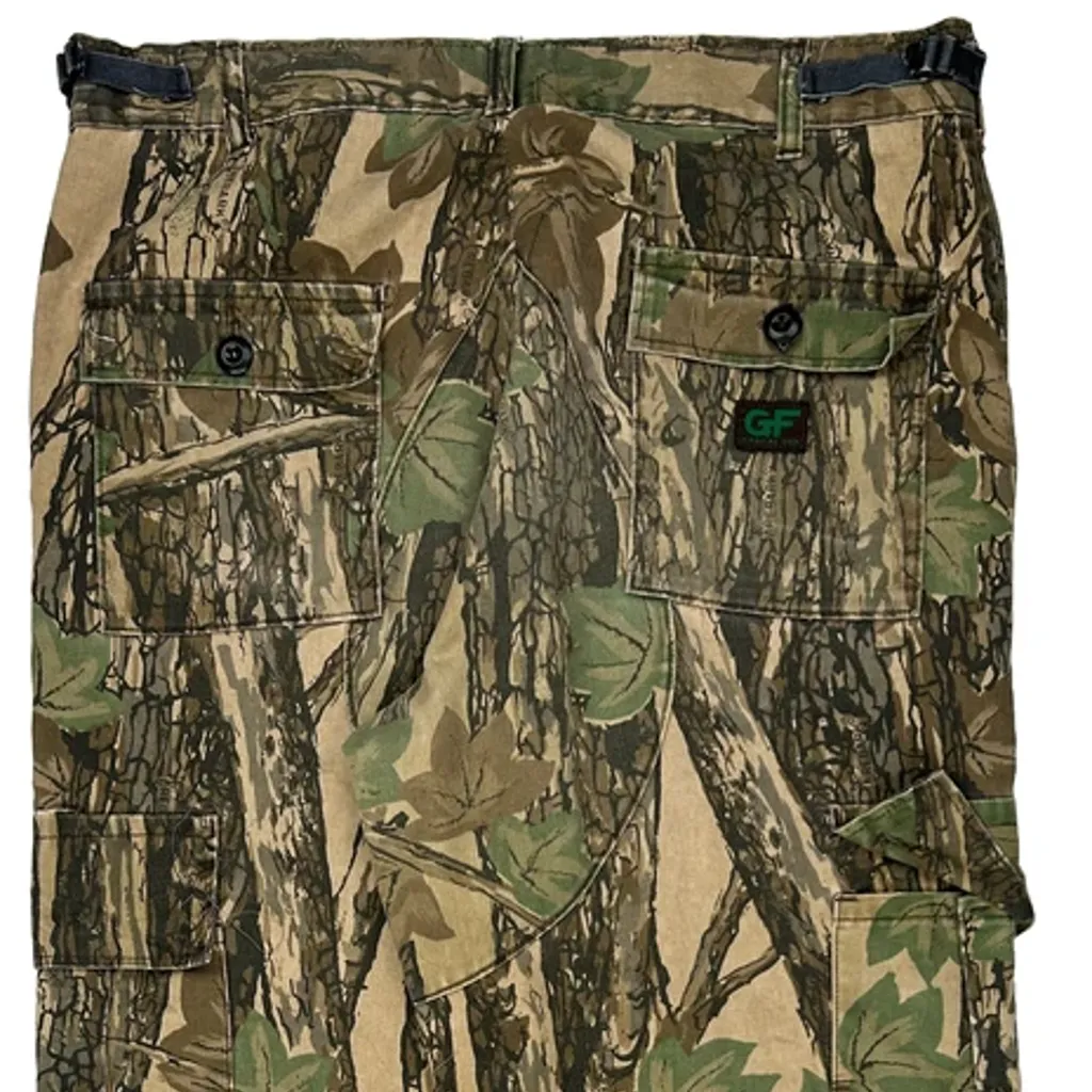Gf Camo Cargo Trousers - 36W 32L Green Cotton - Image 6
