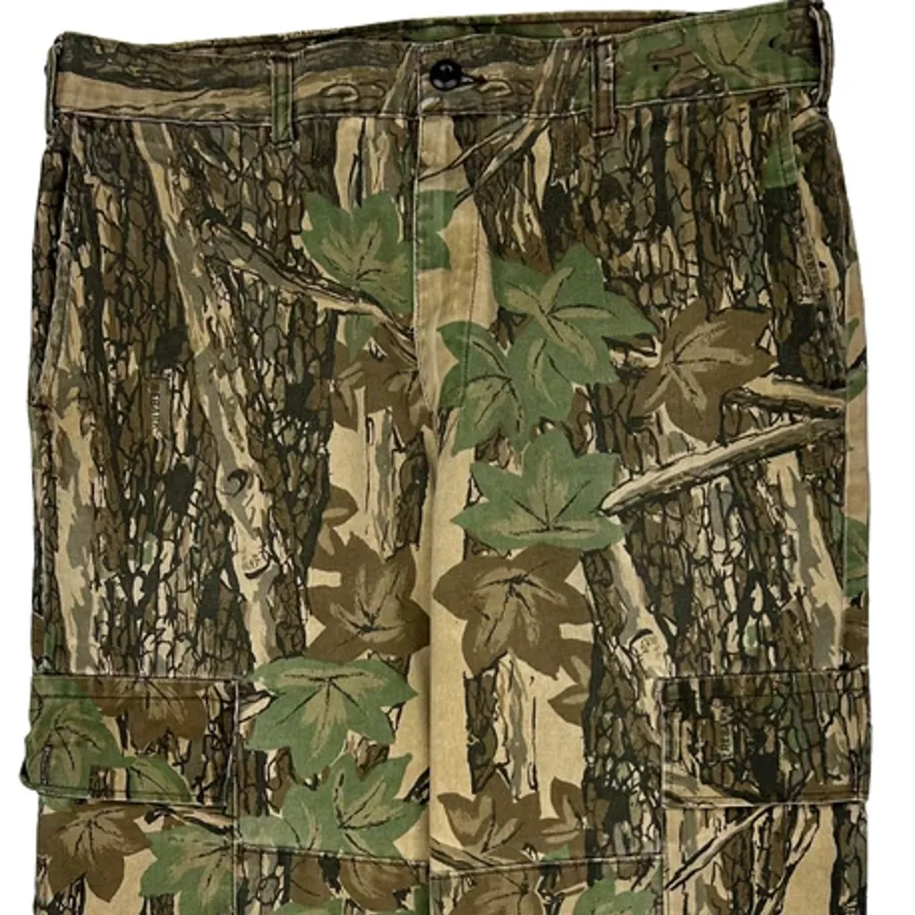Gf Camo Cargo Trousers - 36W 32L Green Cotton - Image 9