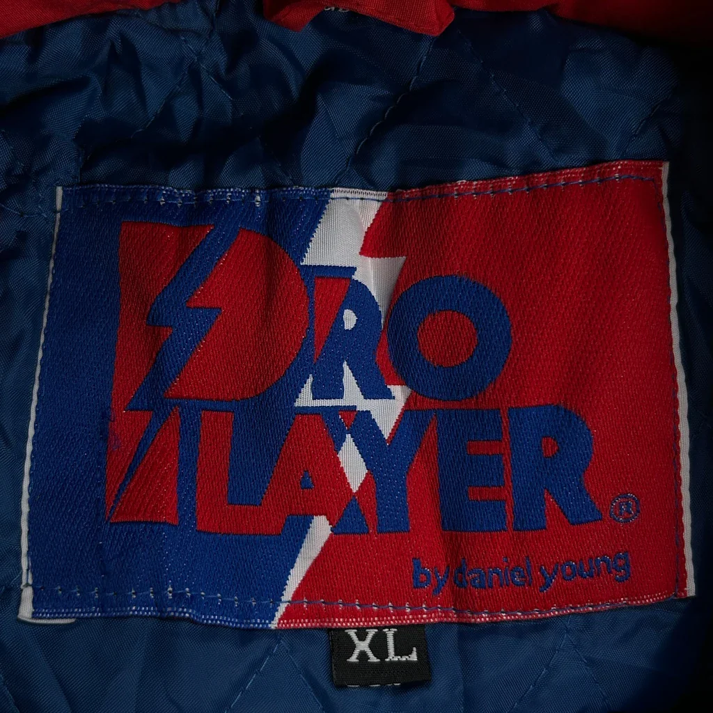 Giants Pro Player Spellout Jacket - XL Blue Nylon - Image 3