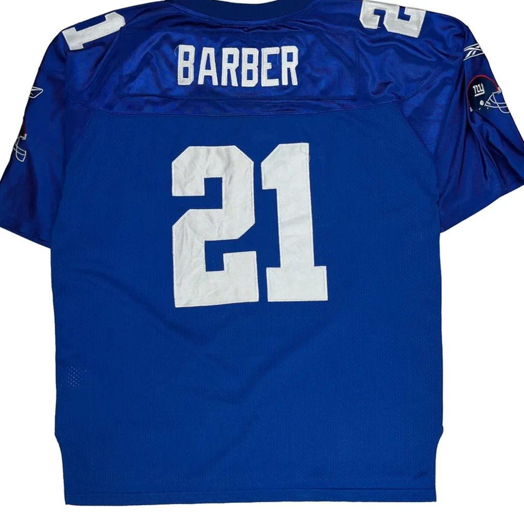 Giants Reebok Football Jersey - XL Blue Polyester - Image 7