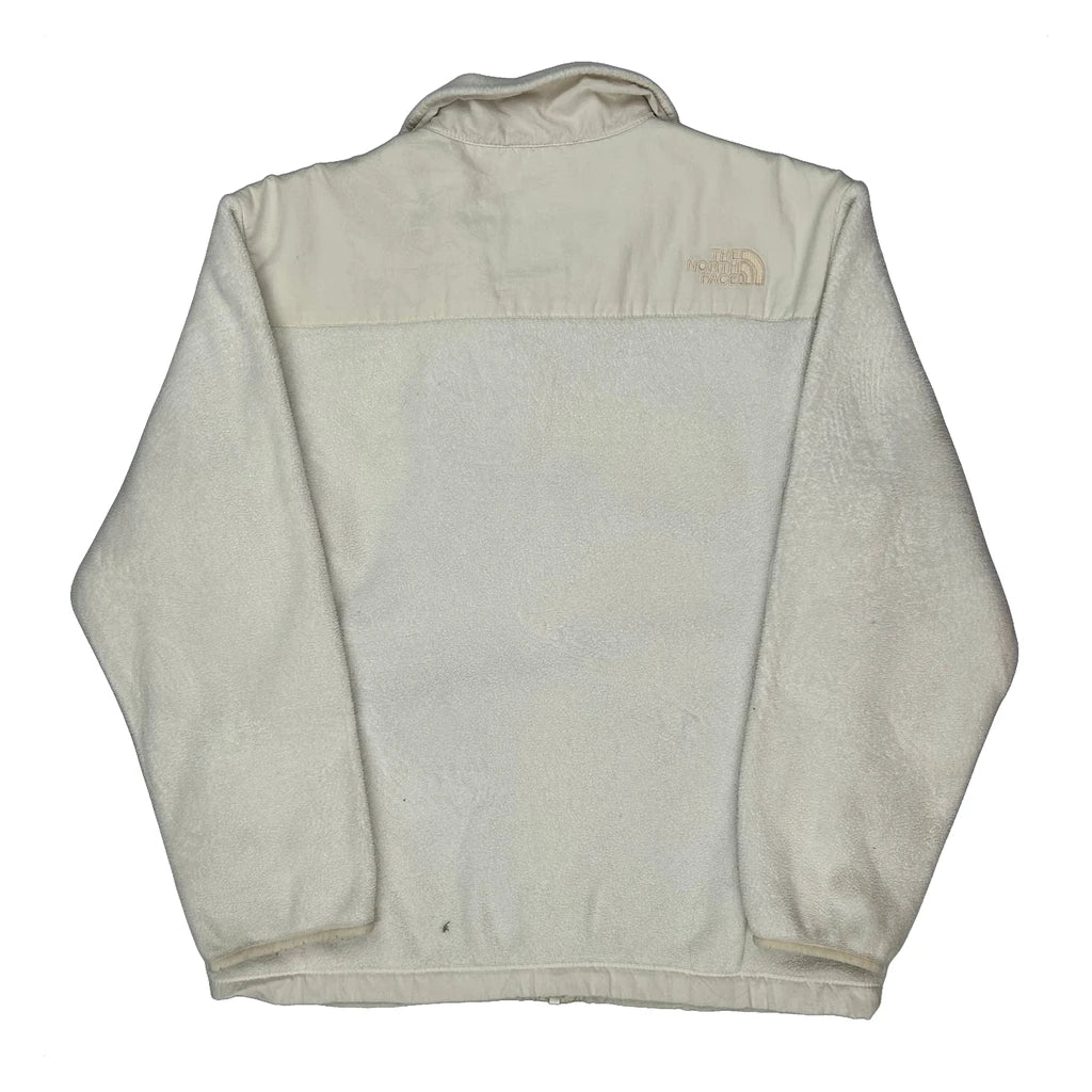 Girls The North Face Denali Fleece Jacket - Large Cream Polyester - Image 2