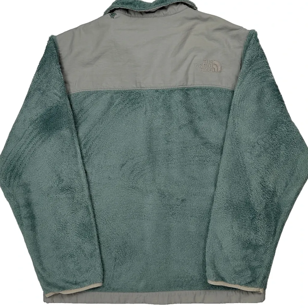 Girls The North Face Fleece Jacket - Large Green Polyester - Image 6