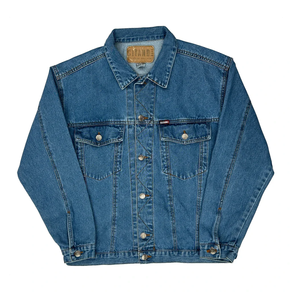 Gitano Denim Jacket - Large Blue Cotton