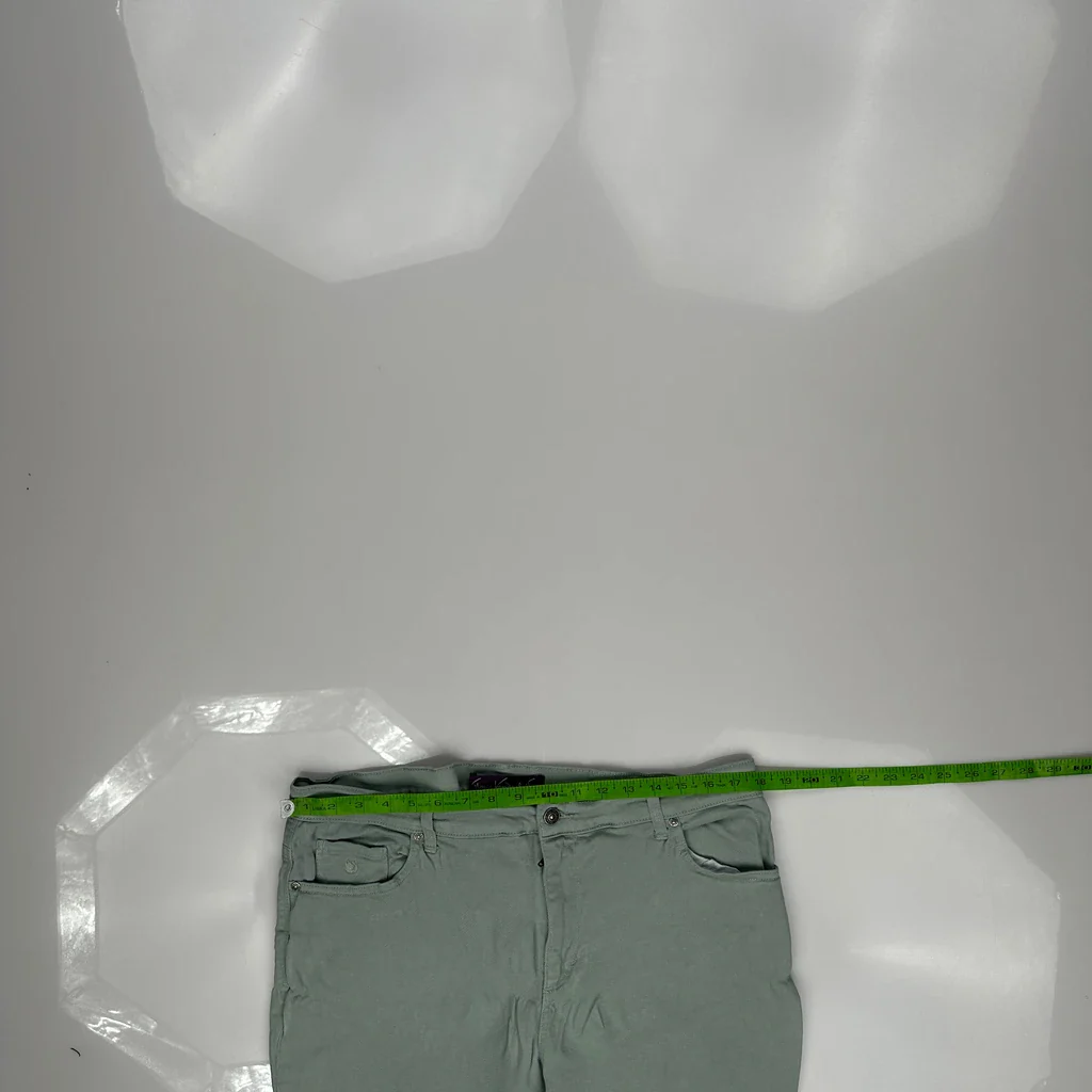 Gloria Vanderbilt Trousers - 36W UK 18 Green Cotton - Image 3