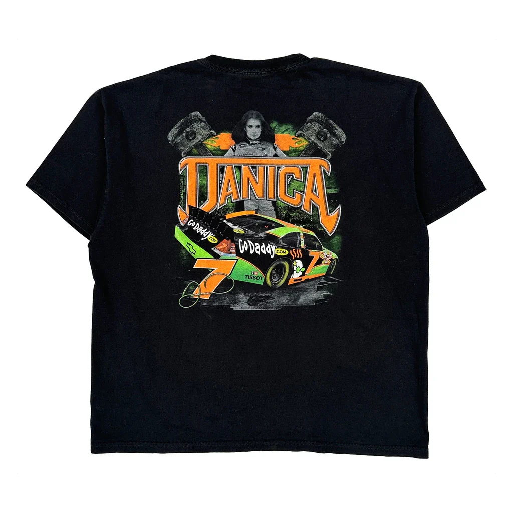 Godaddy Chase Authentics Nascar T-Shirt - 2XL Black Cotton - Image 2