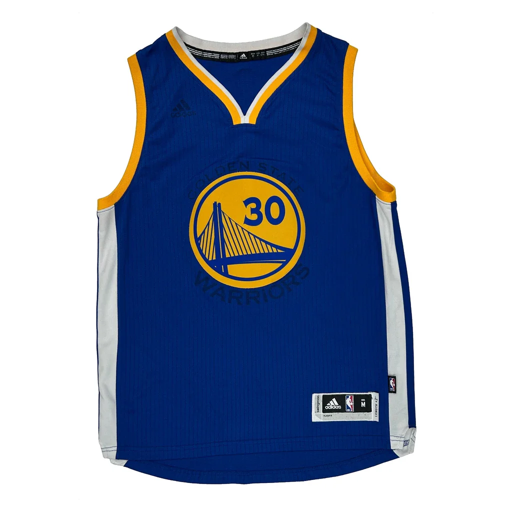 Golden State Warriors Adidas Steph Curry Jersey - Medium Yellow Polyester