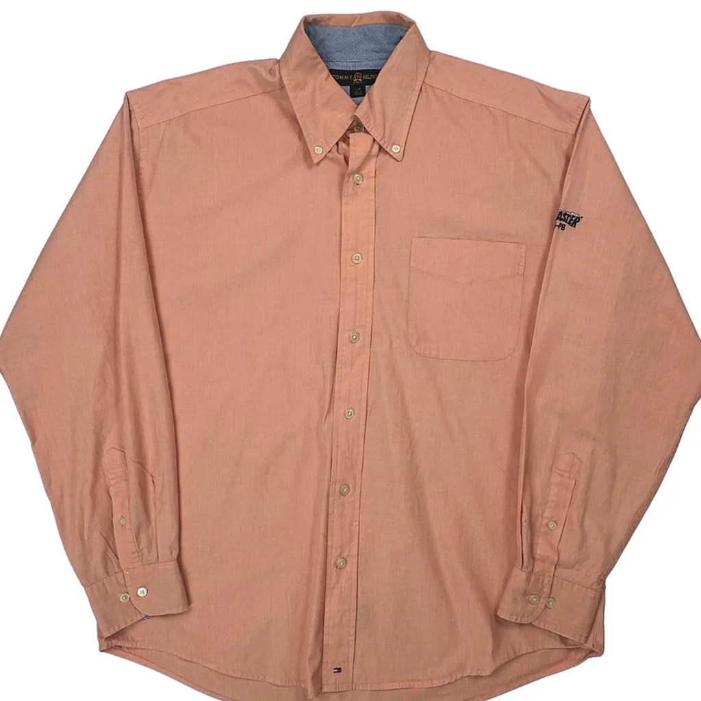 Golf Tommy Hilfiger Shirt - Large Pink Cotton - Image 5