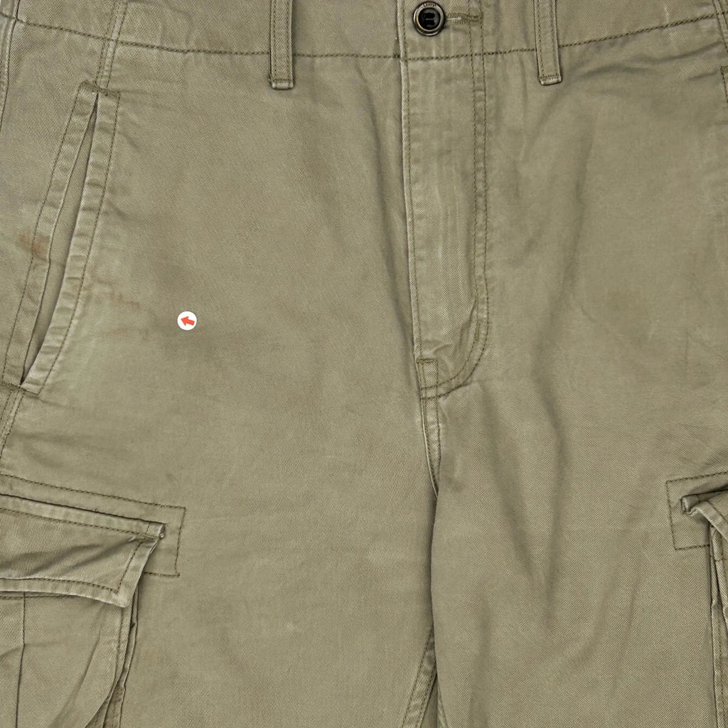 Goodfellow Cargo Shorts - 34W 11L Khaki Cotton - Image 3