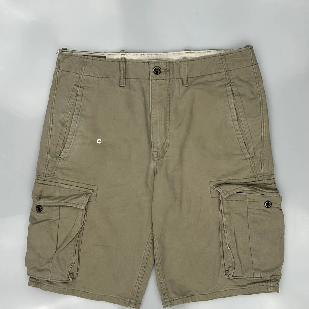 Goodfellow Cargo Shorts - 34W 11L Khaki Cotton - Image 4