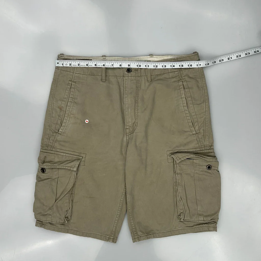 Goodfellow Cargo Shorts - 34W 11L Khaki Cotton - Image 5