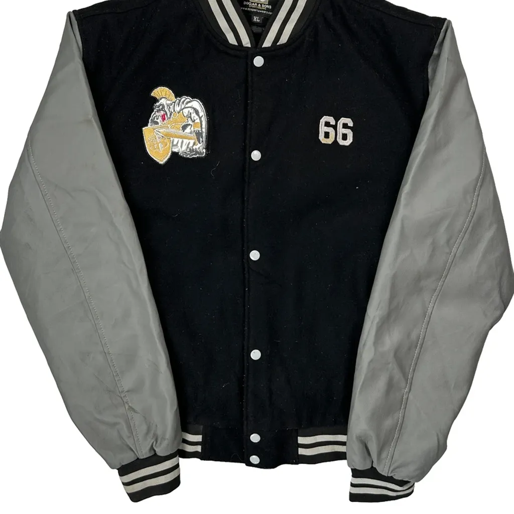 Gorilla Squad Unbranded Varsity Jacket - XL Black Polyester - Image 4