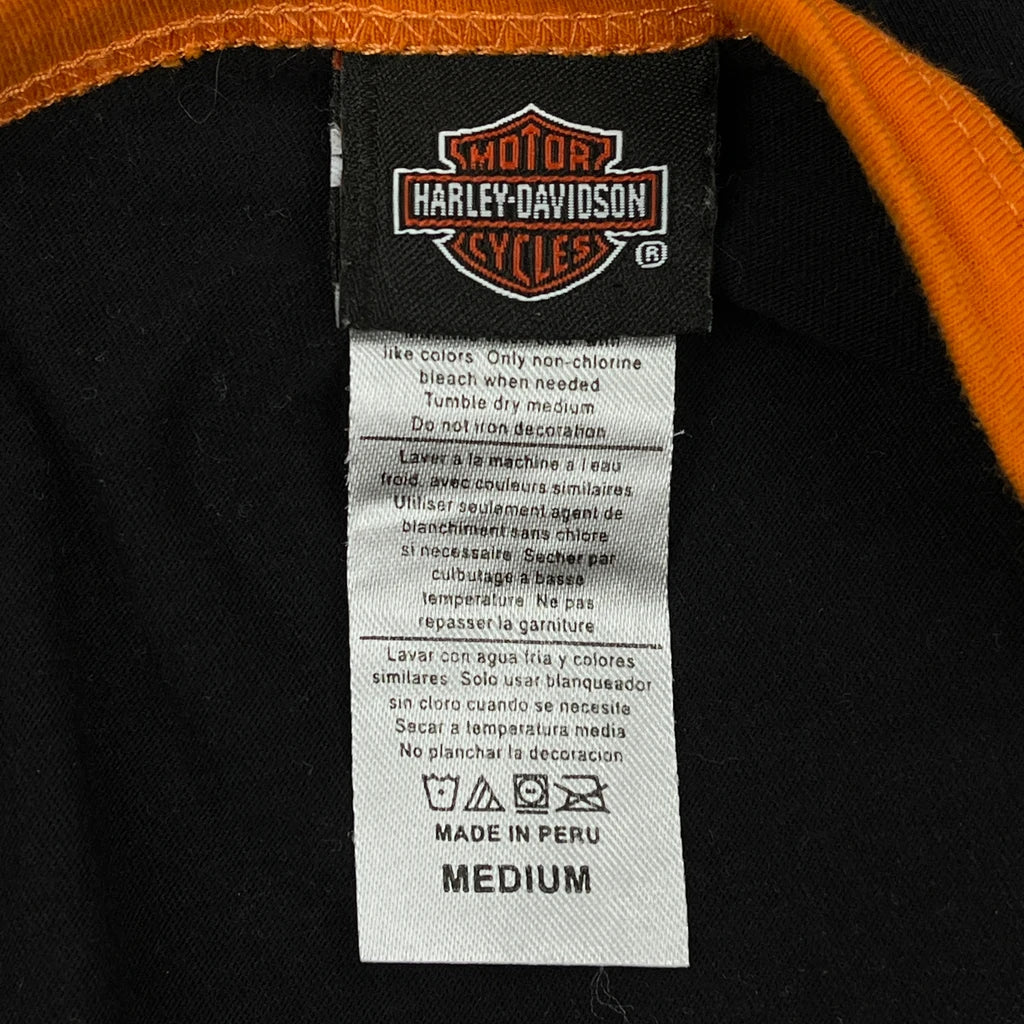 Grand Canyon Harley Davidson Graphic T-Shirt - Medium Black Cotton - Image 3