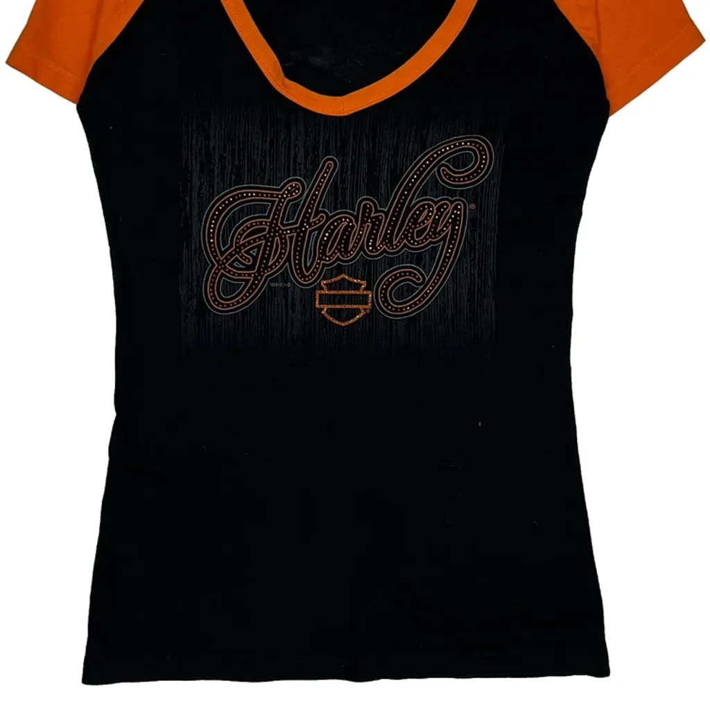 Grand Canyon Harley Davidson Graphic T-Shirt - Medium Black Cotton - Image 4