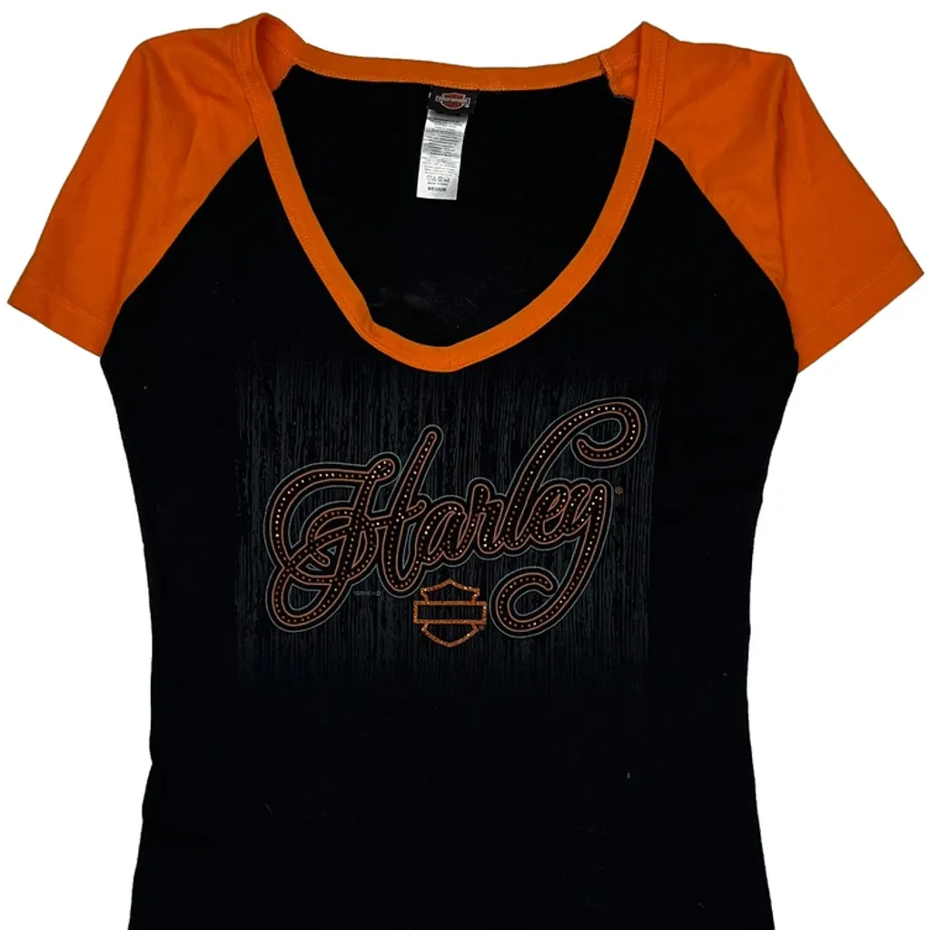Grand Canyon Harley Davidson Graphic T-Shirt - Medium Black Cotton - Image 5