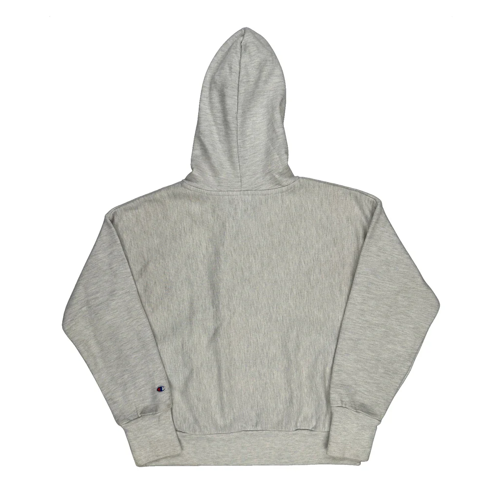 Grand Valley State Lakers Champion College Hoodie - Medium Grey Cotton Blend - Image 2