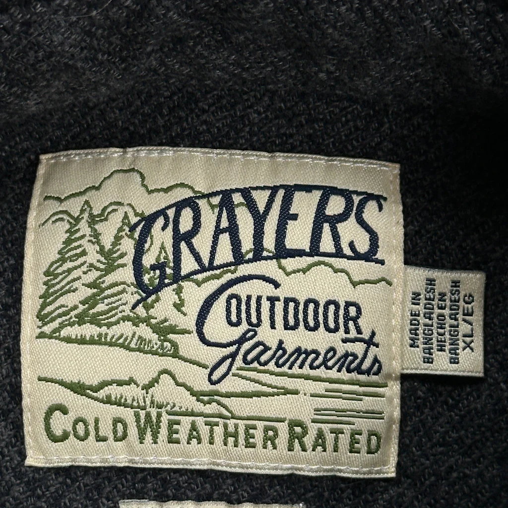 Grayers Shirt - XL Gray Cotton - Image 3