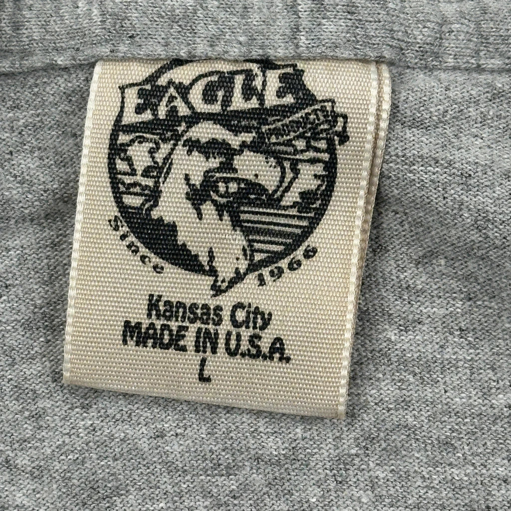 Great Smoky Mountains Eagle Graphic T-Shirt - Large Grey Cotton - Image 3
