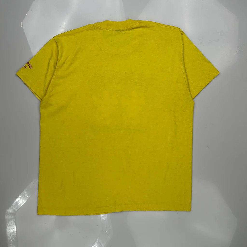 Greek Festival Unbranded Single Stitch T-Shirt - 2XL Yellow Cotton - Image 4