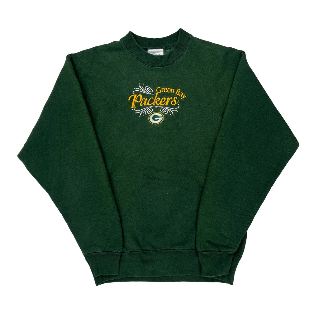 Green Bay Packers 42 Her Football Sweatshirt - Medium Green Cotton