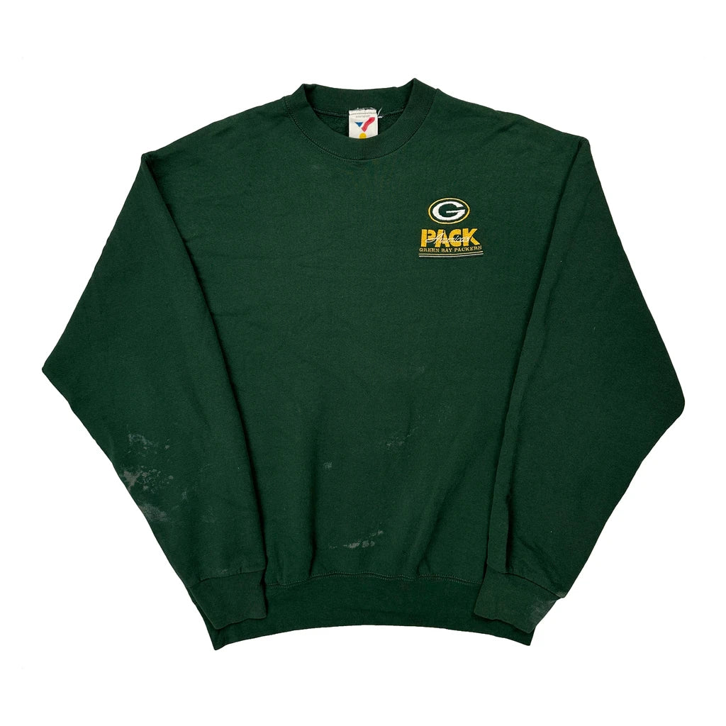 Green Bay Packers Artex Football Sweatshirt - XL Green Cotton